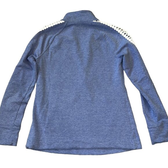 Lilly Pulitzer Popover Lattice Print Sleeve Blue XS - Picture 2 of 5